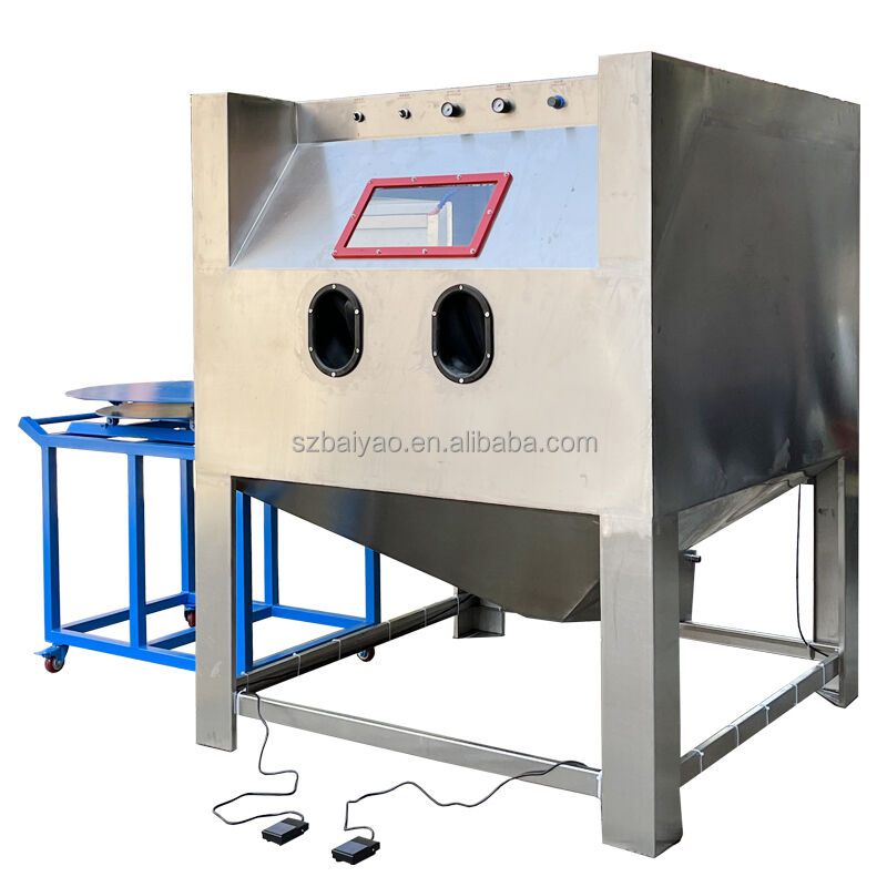BY-1515-WTR Dustless Water Sand Blasting Machine For Car Wheel Hubs Multifunctional CE Certified
