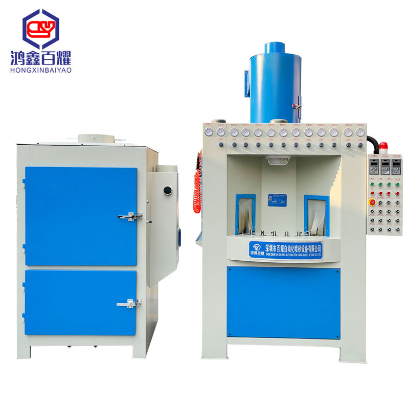 Automatic Sand Blasting Machines Turntable Type Sandblast Abrasive Cleaning