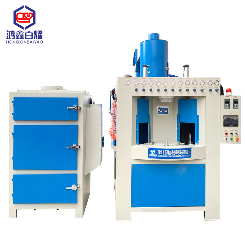 Automatic Sand Blasting Machines Turntable Type Sandblast Abrasive Cleaning