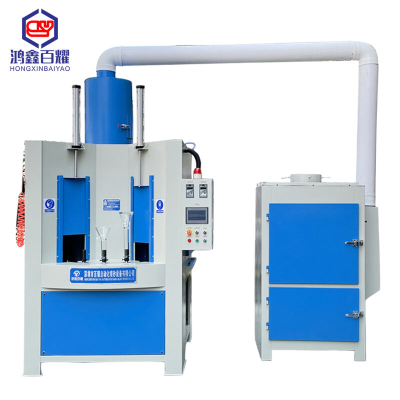 Automatic Sand Blasting Machines Turntable Type Sandblast Abrasive Cleaning