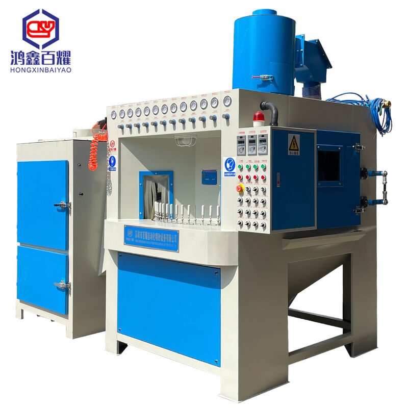 Automatic Sand Blasting Machines Turntable Type Sandblast Abrasive Cleaning