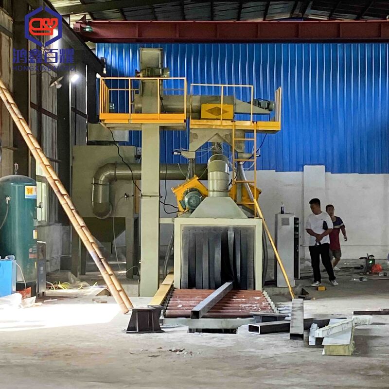 Motorized Roller Shot Blasting Machine for Channel Steel Core Component