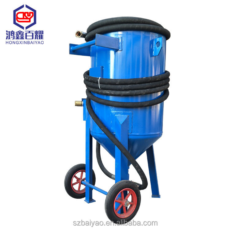 Dry / Wet Movable Portable Sandblasting Machine Dust Free Sandblaster Machine