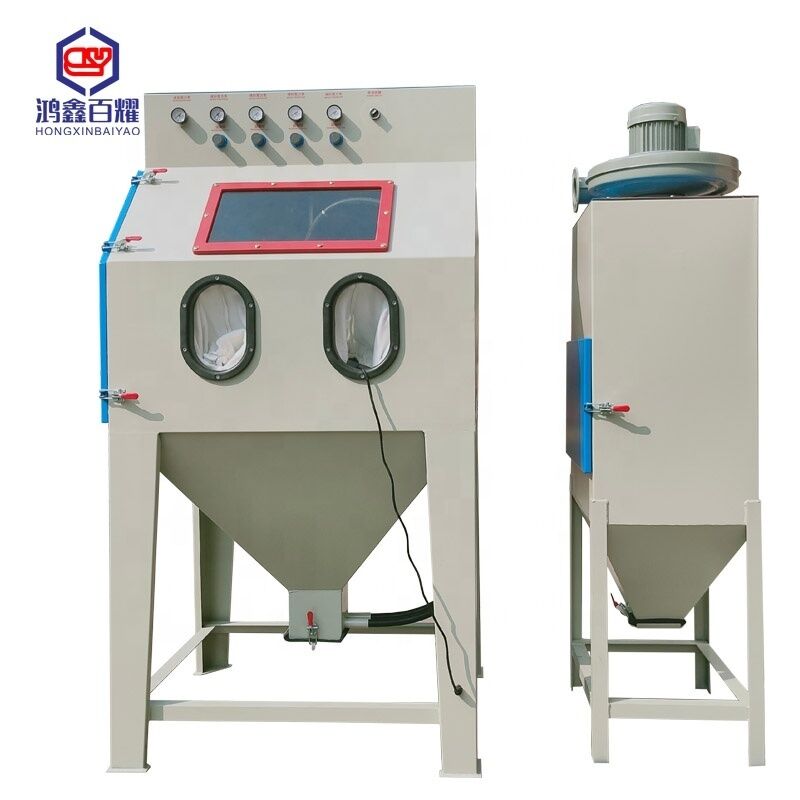Dry Sandblasting Machine Manual Cleaning Sand Blasting Cabinet 2.2KW