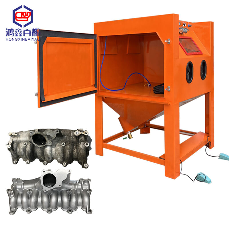 Manual Dustless Sand Blast Machine Glass Beads Blasting Media