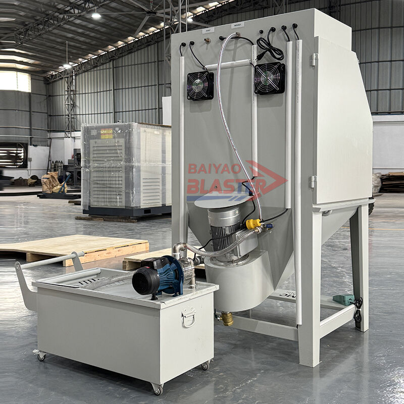 Stainless Steel Wet Vapour Blasting Machine of Components Closed Loop