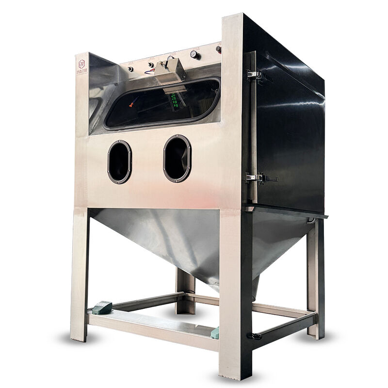 Промышленный ручной аппарат для влажной пескоструйной обработки с увеличенным смотровым окном