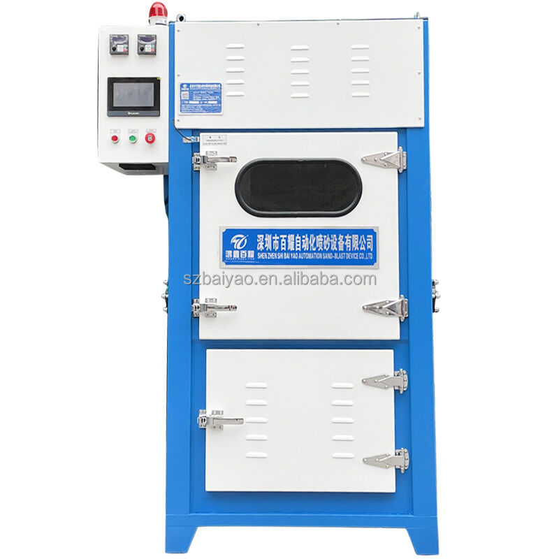Deflashing Sandblasting Cabinet With Dust Collector Burr Sandblaster Plastic