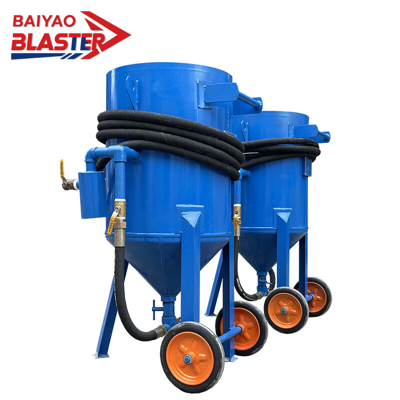 High Pressure Portable Sand Blasting Machine Mobile Outdoor