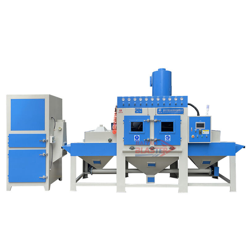 Stainless Steel Sheets Glass Panels Surface Automated Sand Blaster low noise