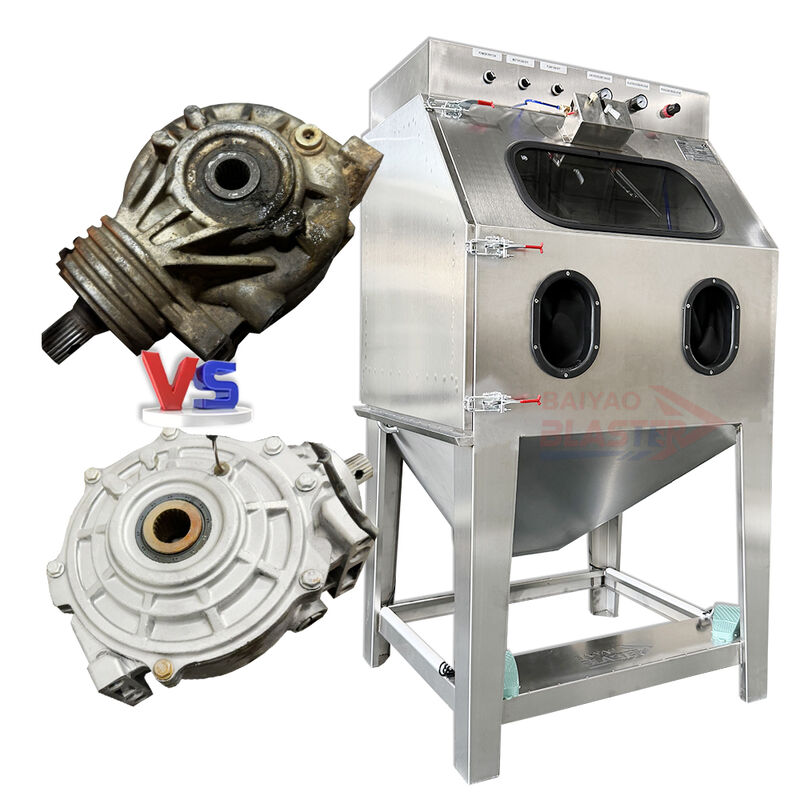 Cabine de sablage humide pour la restauration de pièces automobiles, machine de sablage à la vapeur