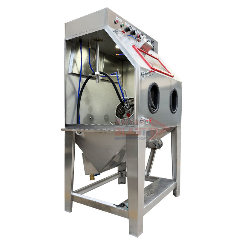 Mesin Sandblasting Basah Otomatis Kecil untuk Produksi Batch Presisi Suku Cadang Logam Kecil