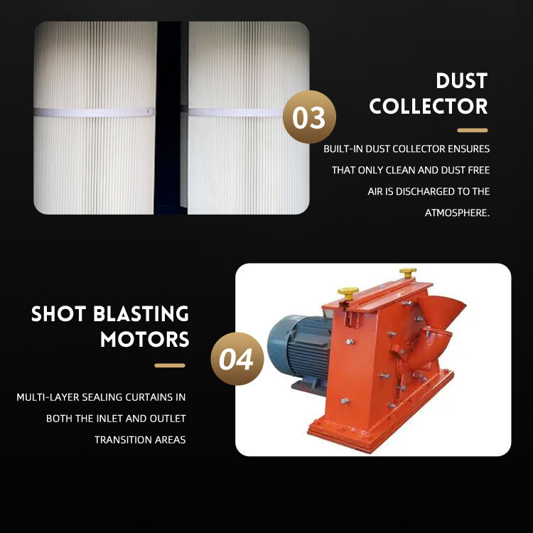 Automatic Shot Blasting Cleaning Machine Crawler Type Shot Blasting Machine