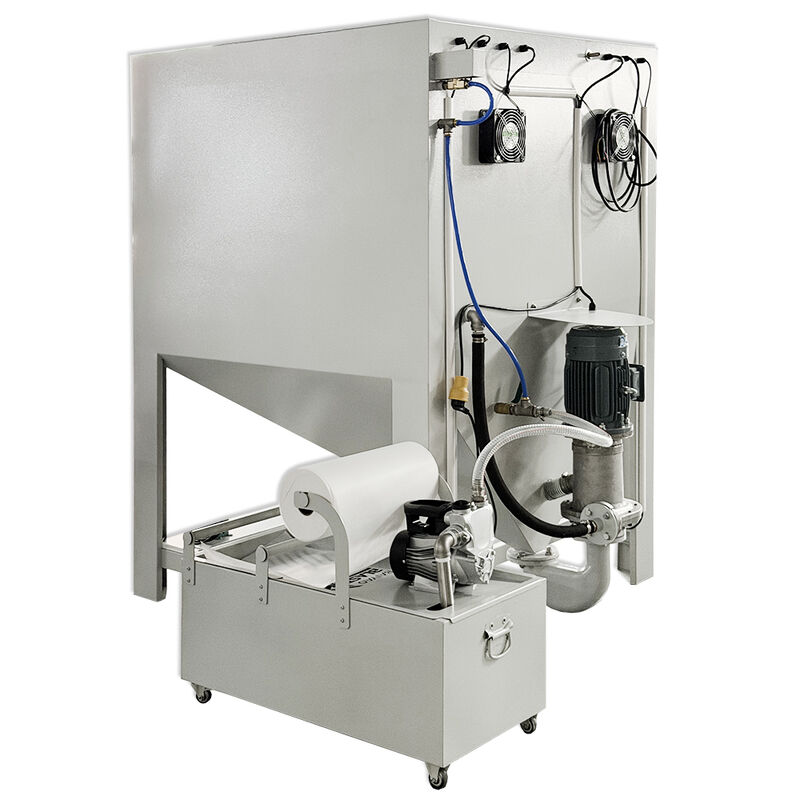 Sandblasting of Alloy Wheel Surfaces Closed Loop Wet Sandblasting Cabinet Dust-free Water Sand Blasting Machine