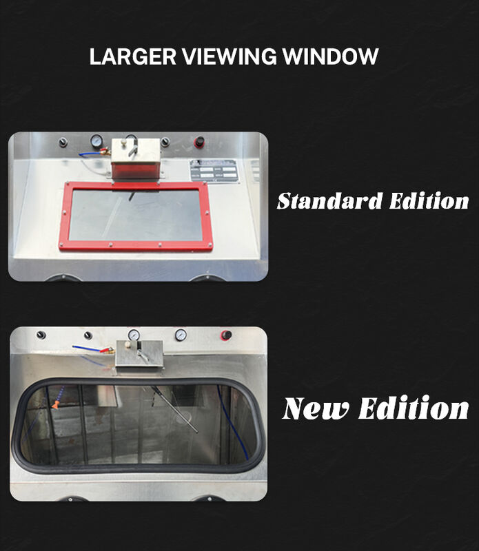 Sandblasting of Alloy Wheel Surfaces Closed Loop Wet Sandblasting Cabinet Dust-free Water Sand Blasting Machine