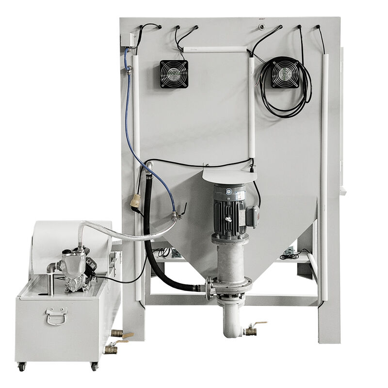 Sandblasting of Alloy Wheel Surfaces Closed Loop Wet Sandblasting Cabinet Dust-free Water Sand Blasting Machine