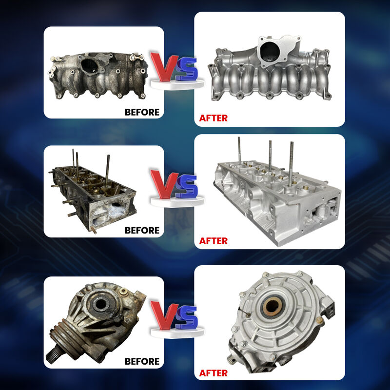 Sandblasting of Alloy Wheel Surfaces Closed Loop Wet Sandblasting Cabinet Dust-free Water Sand Blasting Machine