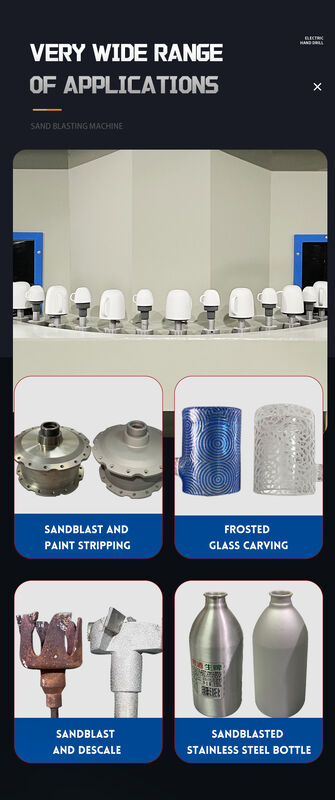 Multi-station Turntable Auto Sand Blaster for Die Castings Automatic Sand Blasting Machine