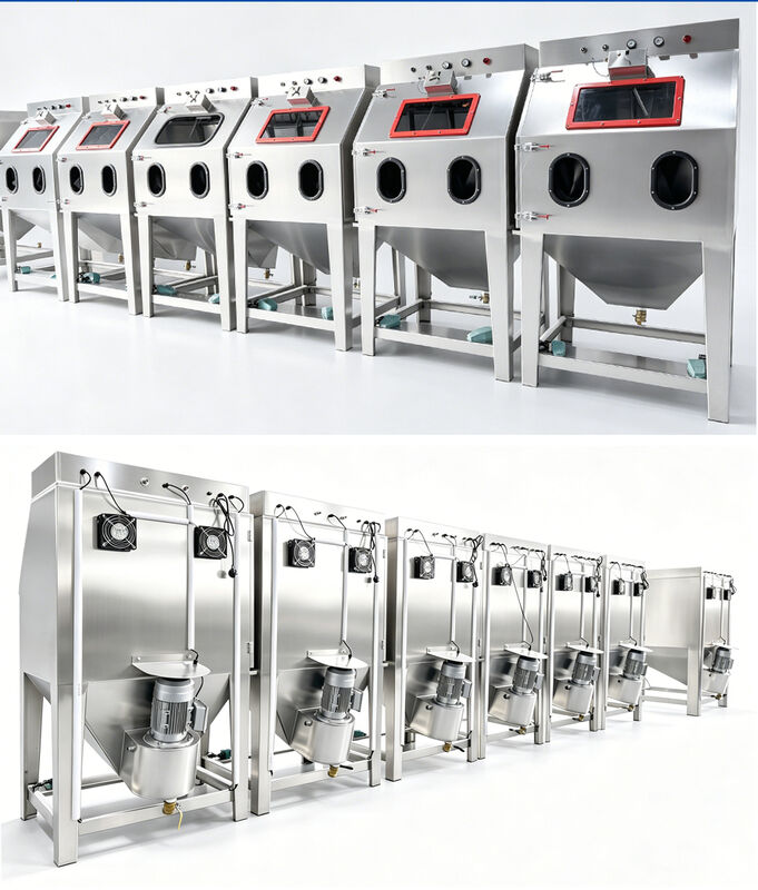 Vapor Blast Cabinet Dustless Water Slurry Blaster for Auto Engine Carbon Deposit Rust Removal Deburring Wet Sandblasting