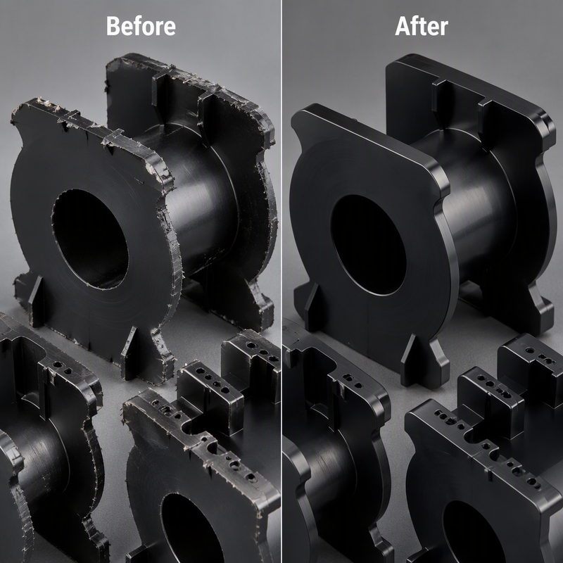 Precision Phenolic Resin Parts Deburring System | Zero-Damage Surface Finishing for Electronic Bobbins