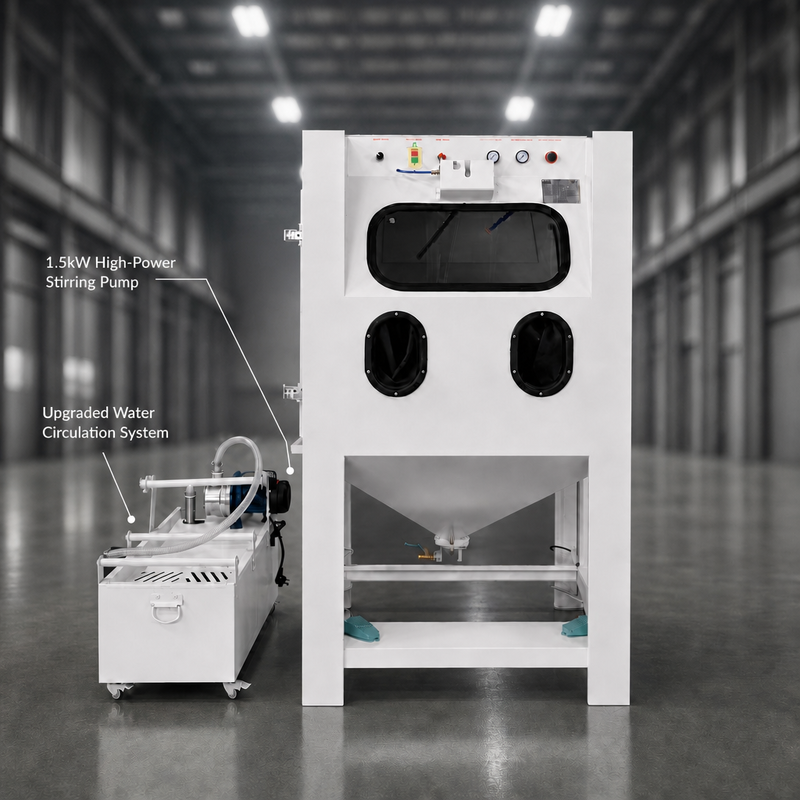 Wet Sandblasting Cabinet Vapor Blasting Machine With Recirculation System Water Blast Equipment for Surface Cleaning