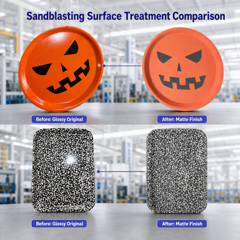 Hongxinbaiyao Automatic Conveyor Sandblaster | 1.5m Extended Inlet & PLC Control | 40-Station Industrial Surface Finishing System