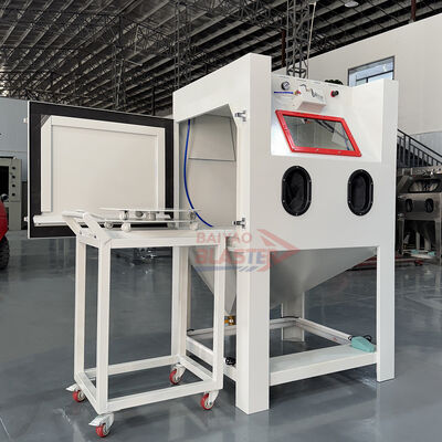 Wheel Hub Sandblasting Cabinet Turntable Manual Operating