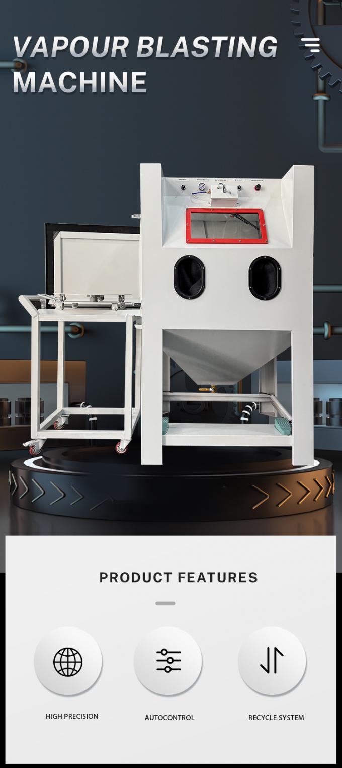 Turntable Wet Sand Blasting Machines Dust Free Sandblasting Machine