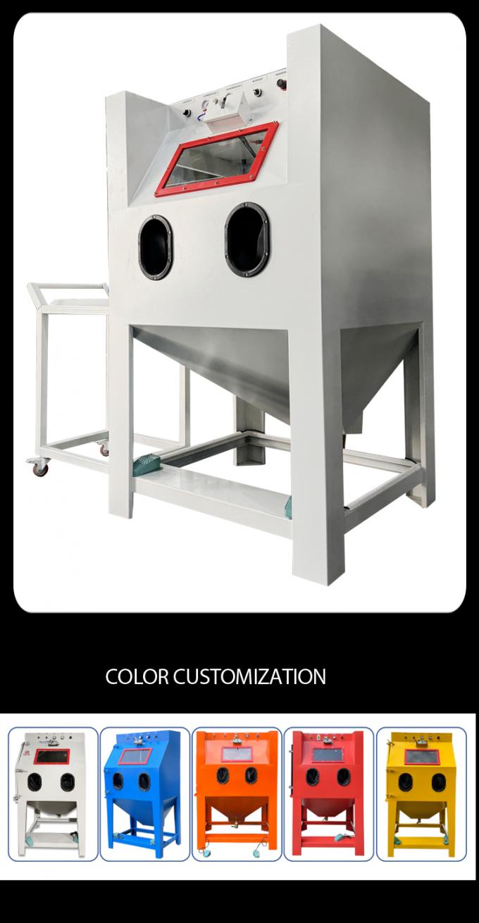 Turntable Wet Sand Blasting Machines Dust Free Sandblasting Machine